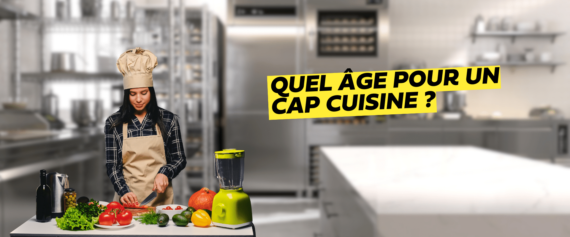 une fille qui cuisine Quel âge pour un CAP Cuisine ?